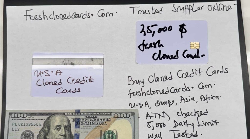 Buy Clone Cards USA with $25,000 balance held in hand with $10 bills – high limit cloned credit card for ATM withdrawals in New York, Los Angeles, Chicago, and across all 50 states